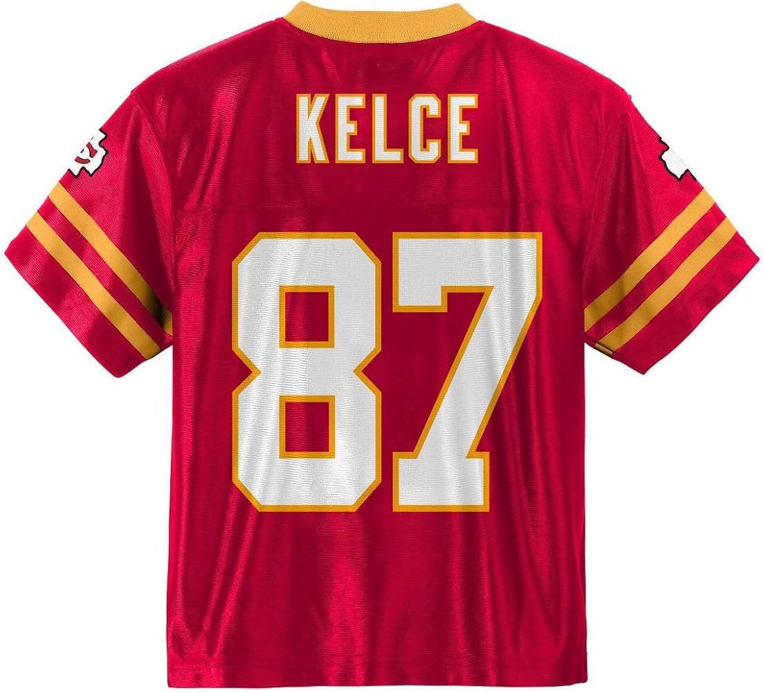 Amazon.com: Travis Kelce Kansas City Chiefs #87 Red Youth Home